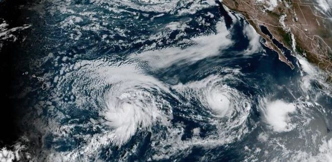 Hurricane Gilma Intensifies as It Moves Eastward in the Pacific Ocean