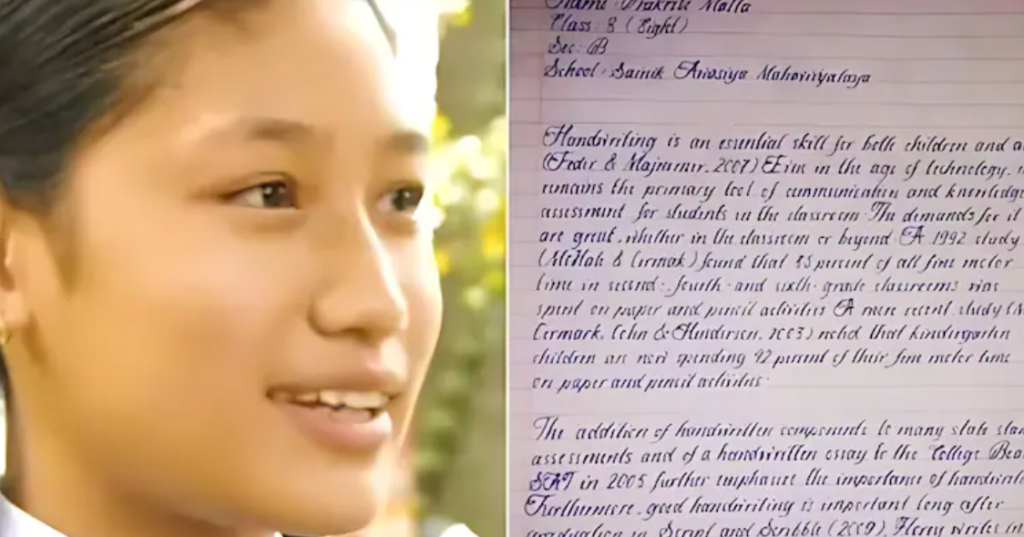 Meet Prakriti Malla: The World's Most Beautiful Handwriting