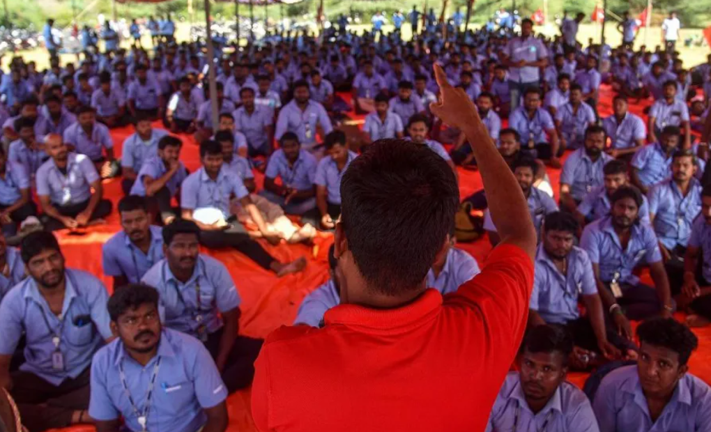 Samsung Workers Strike for Union Recognition in India