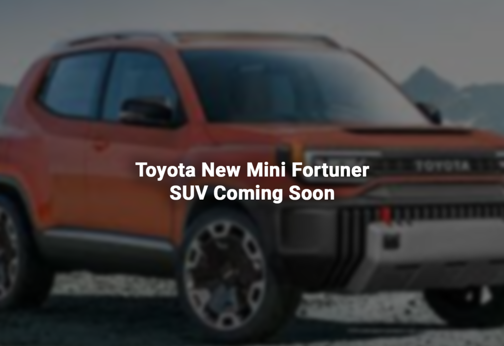 Toyota New Mini Fortuner SUV Coming Soon