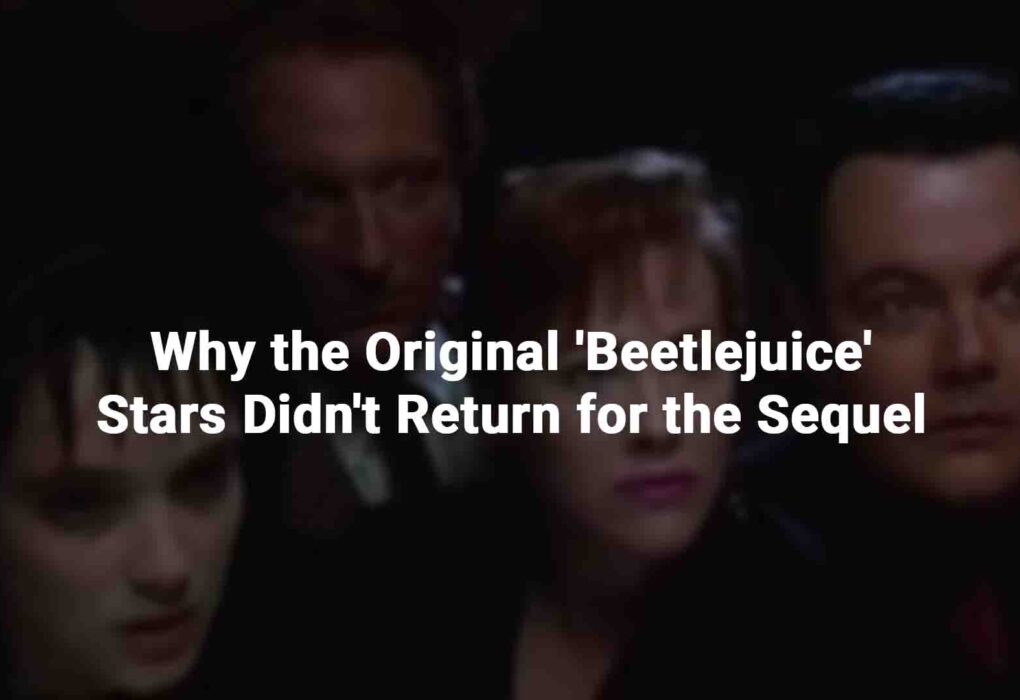 Why the Original 'Beetlejuice' Stars Didn't Return for the Sequel