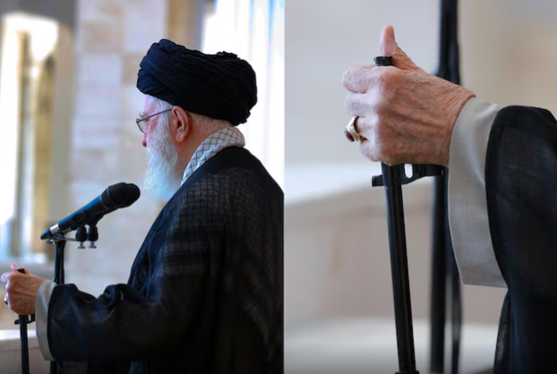 Israel will not last long says : Iran's Khamenei with gun in hand